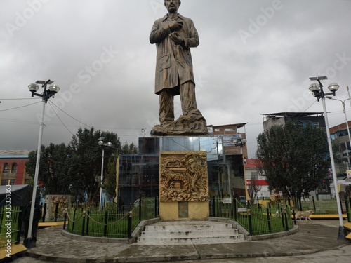 Canvas Print monument to peter the great in moscow russia