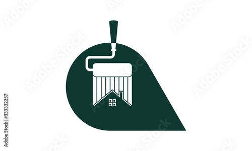 Home repaint simple illustration vector icon