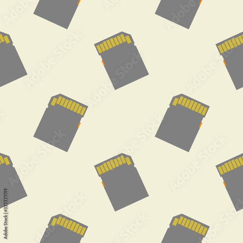  memory card or sd cardseamless pattern vector illustration