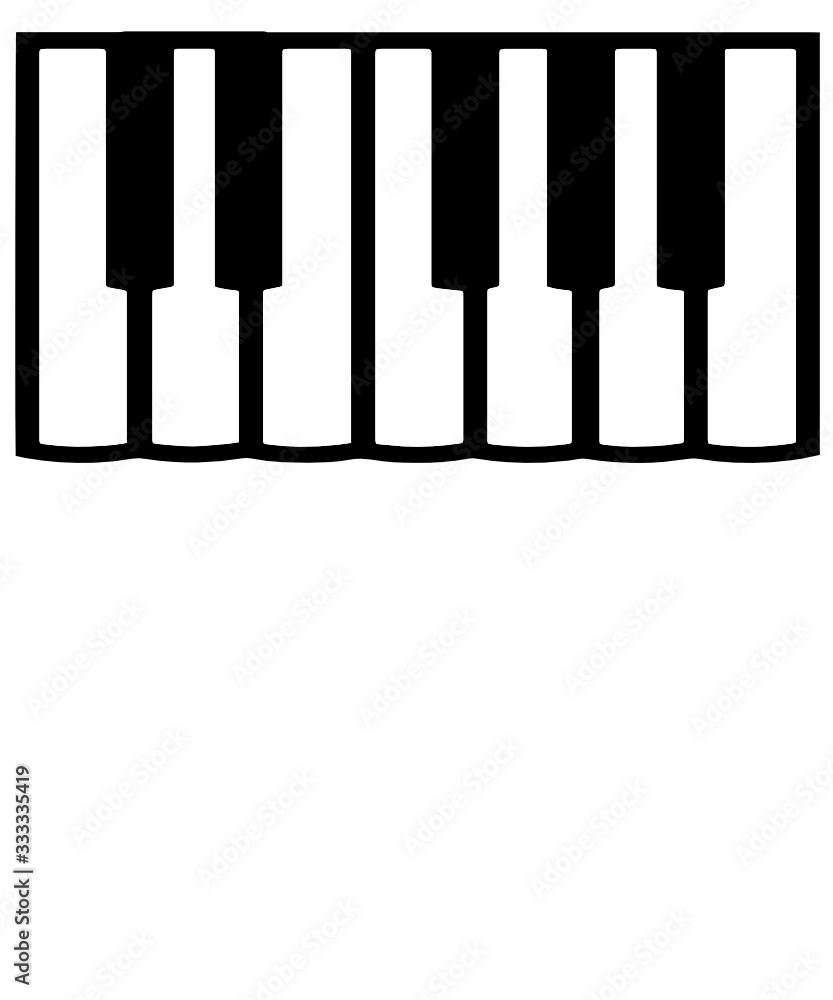 Piano keyboard vector illustration Piano keyboard vector illustration