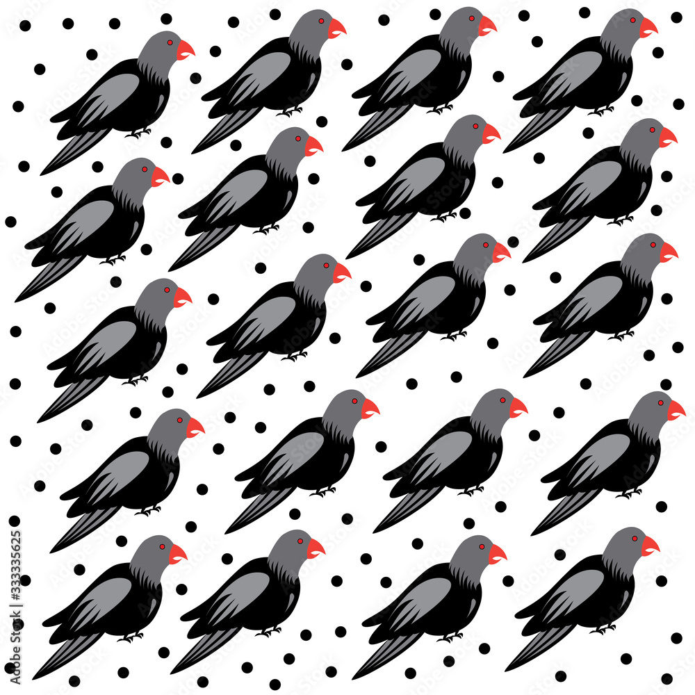 Fototapeta premium seamless simple bird vector design