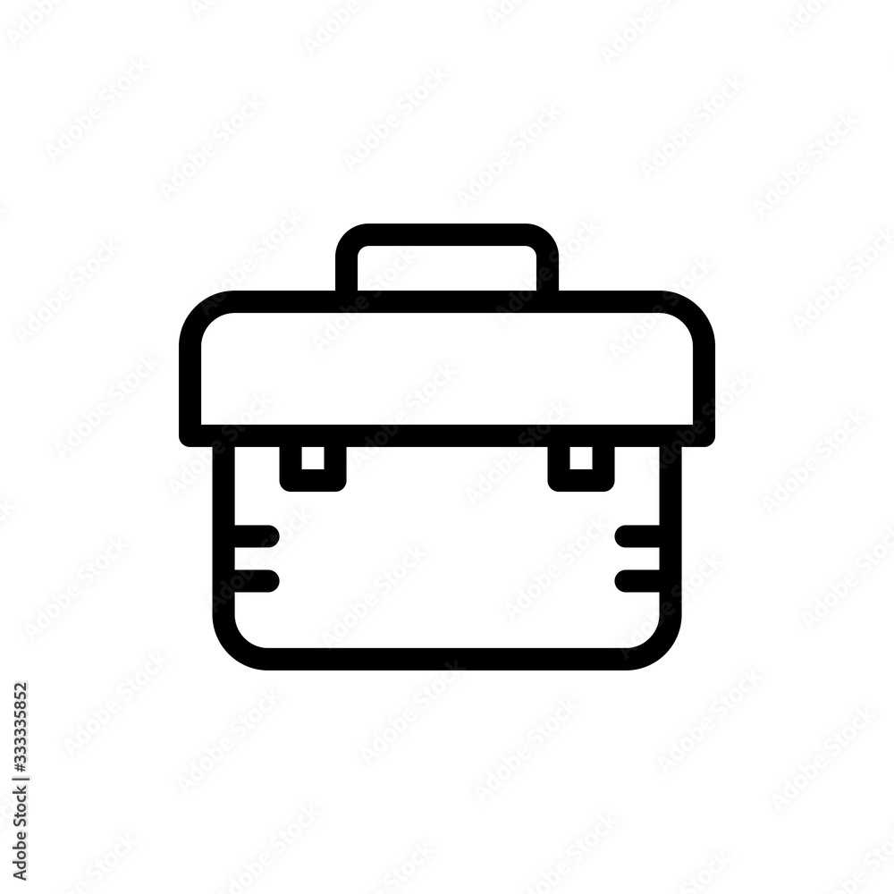 Tools Kit Vector Icon Line Illustration Tools Kit Vector Icon Line Illustration