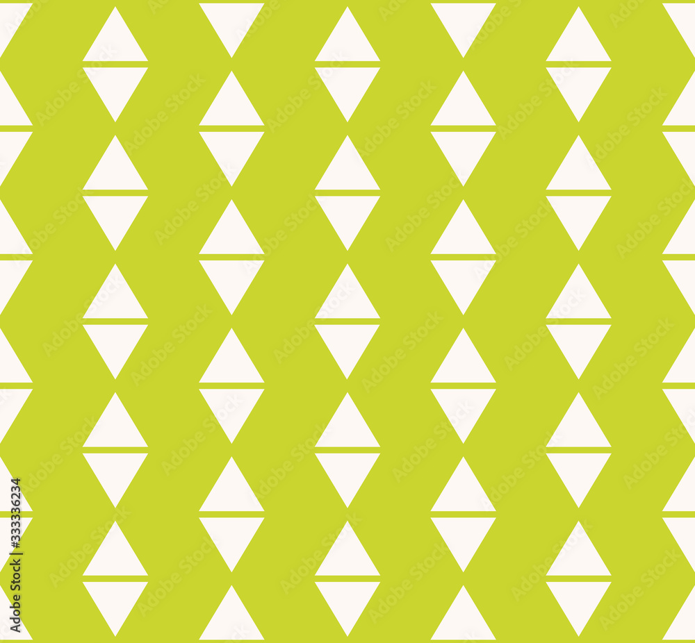 Vector geometric seamless pattern. Vector abstract minimalist texture. Green and white graphic background. Simple minimal ornament with small repeated triangles, diamonds, rhombuses. Fresh design Vector geometric seamless pattern. Vector abstract minimalist texture. Green and white graphic background. Simple minimal ornament with small repeated triangles, diamonds, rhombuses. Fresh design