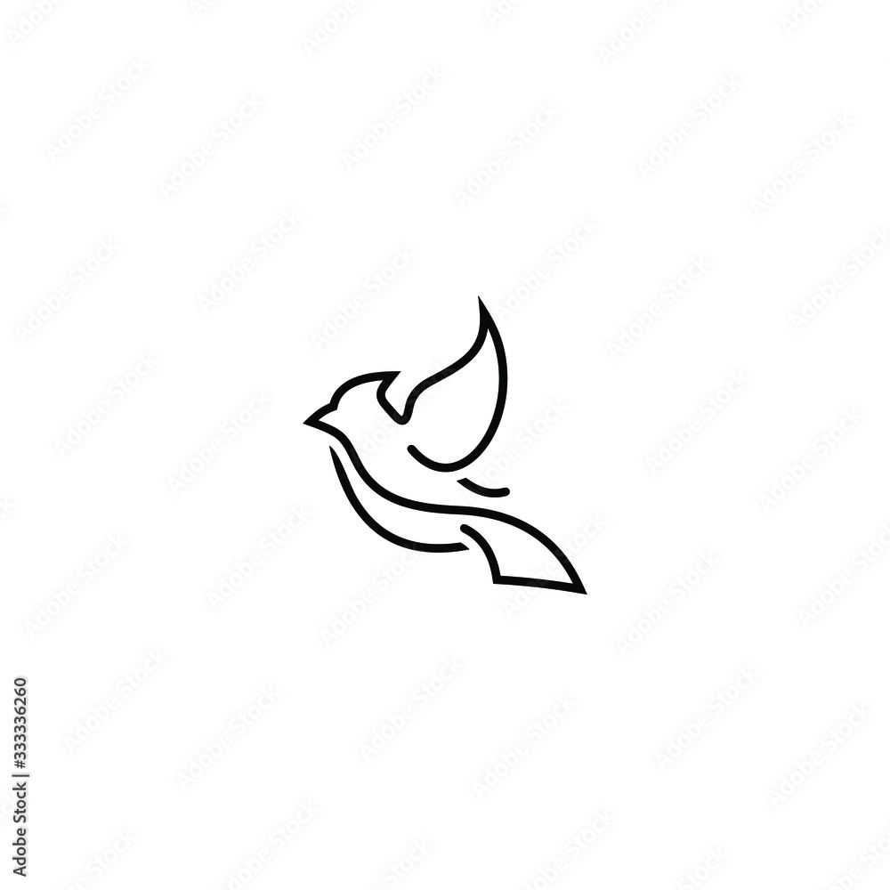 simple and modern bird logo simple and modern bird logo