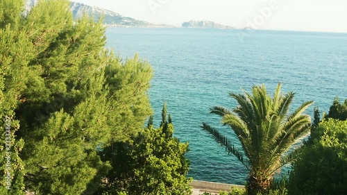 Typical South of France sea view photo