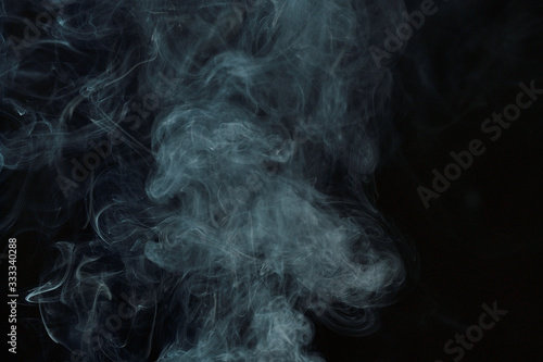 Cigar Smoke on Black Background