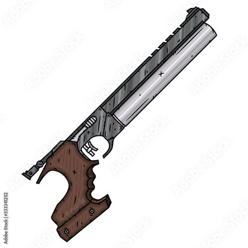 Sports pistol. Air Pistol. Pneumatic pistol.