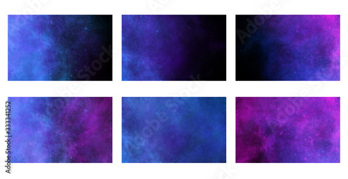 Abstract nebula background for business card, name card, vector illustration.