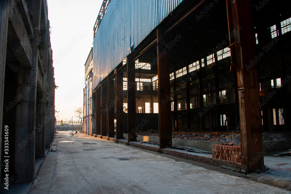 Abandoned factory building