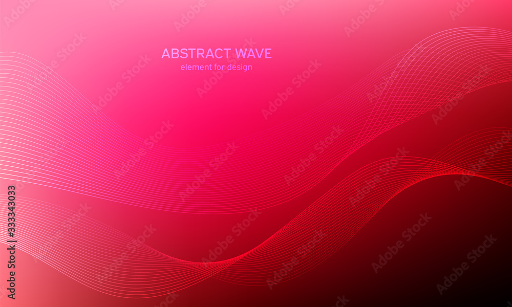 Abstract wave element for design. Digital frequency track equalizer. Stylized line art background. Colorful shiny wave with lines created using blend tool. Curved wavy line, smooth stripe Vector Abstract wave element for design. Digital frequency track equalizer. Stylized line art background. Colorful shiny wave with lines created using blend tool. Curved wavy line, smooth stripe Vector
