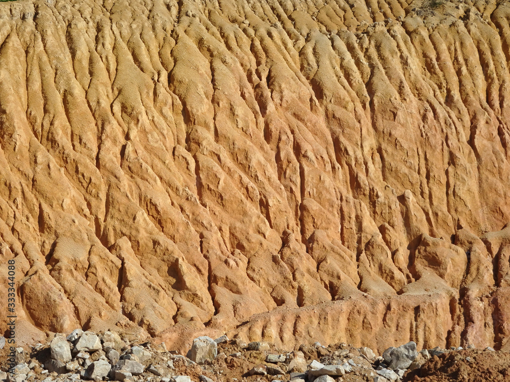 Erosion at ground and slopes is caused by rainfall. The soil structure is weak and there are landslide. Safety measure has been taken in some area. Erosion at ground and slopes is caused by rainfall. The soil structure is weak and there are landslide. Safety measure has been taken in some area.