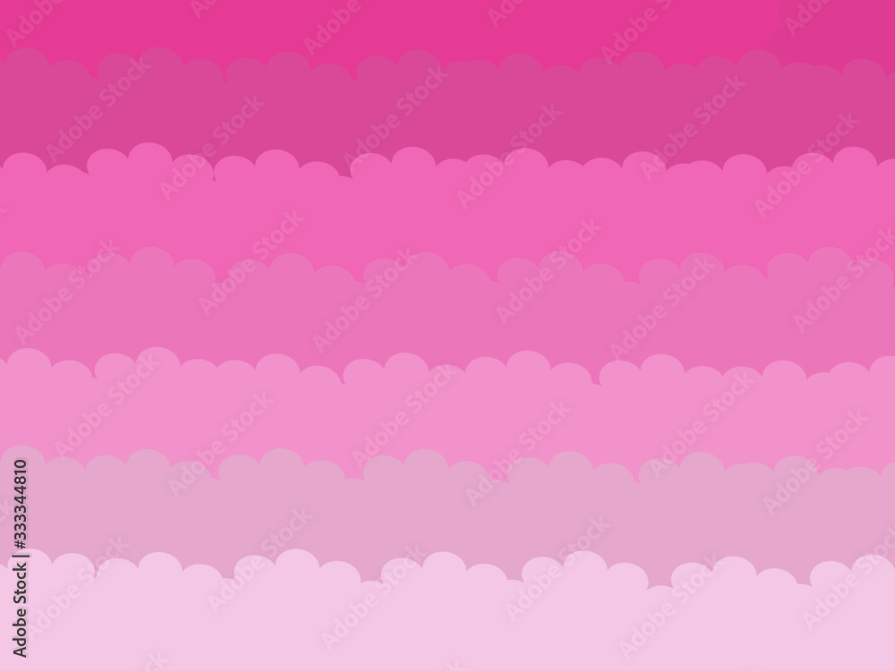 Abstract vector graphic design cloud pattern pink pastels color space for background textures 