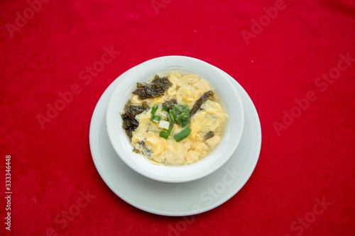 moss with egg soup