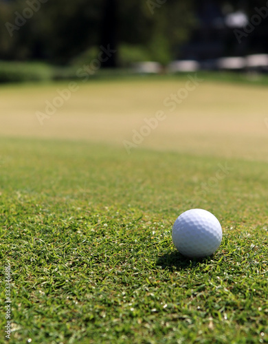 Golf ball near the green
