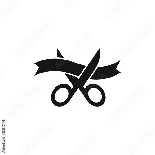 Grand opening icon design isolated on white background. vector illustration