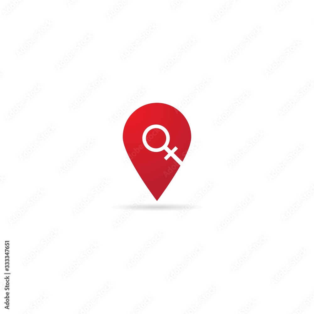 Fototapeta premium Location point Logo