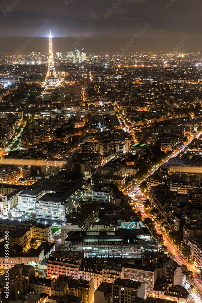 Obraz premium night paris