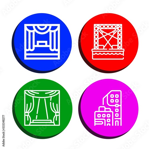 Set of rental icons