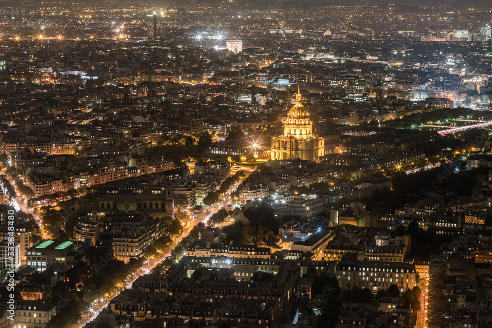 Naklejka premium night paris