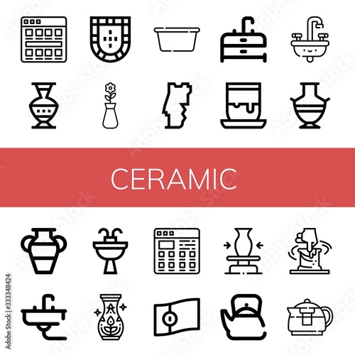 ceramic icon set