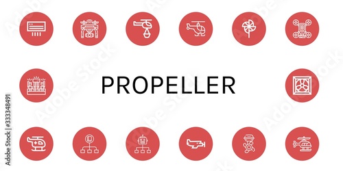 propeller icon set
