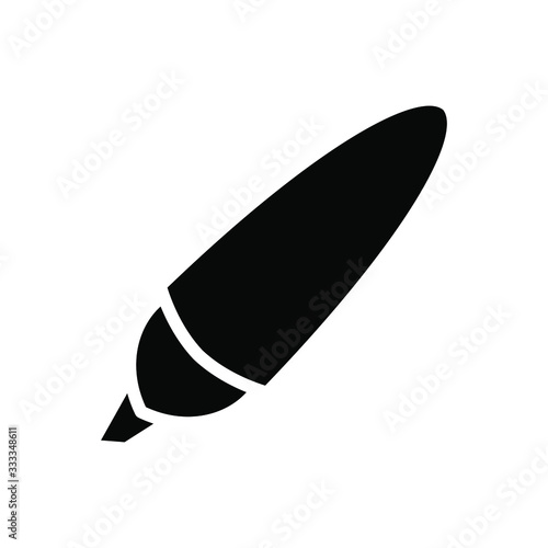 Highlight icon , faber color draw emblem isolated illustration , ouline template logo design solid background white