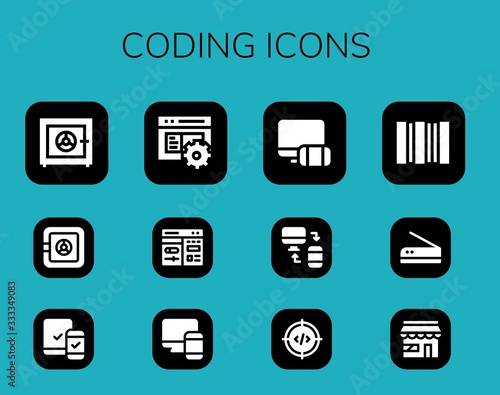 coding icon set