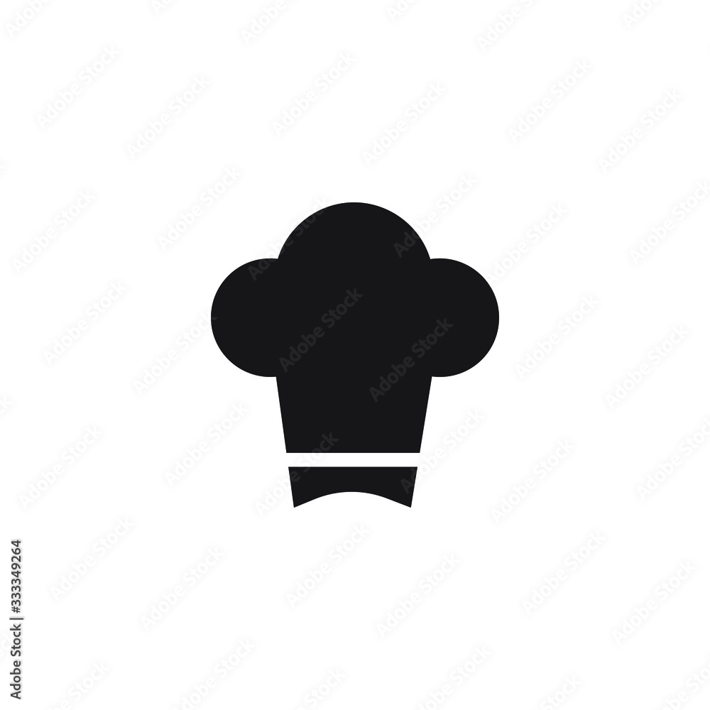 Chef hat icon design isolated on white background. vector illustration