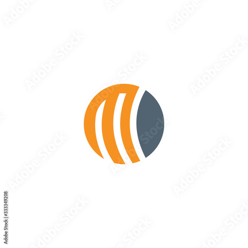 Initial Letter mc or cm logo vector design template 