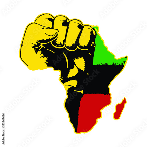 The power of Africa creative design - VECTOR