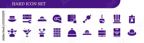 hard icon set