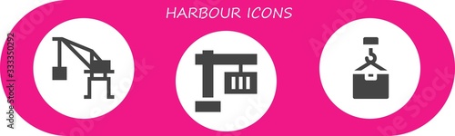 harbour icon set