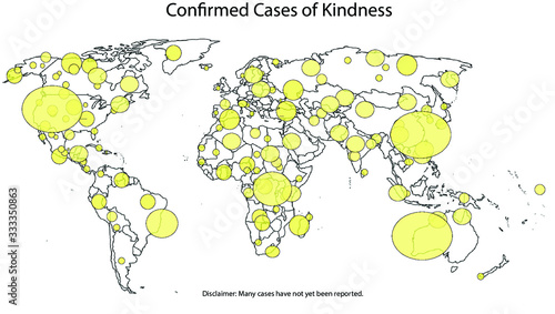 Confirmed Cases of Kindness World Map