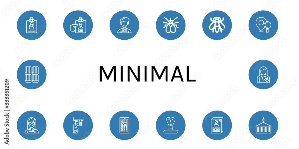 minimal icon set minimal icon set
