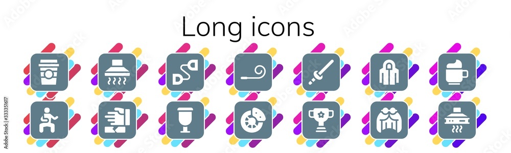 Modern Simple Set of long Vector filled Icons Modern Simple Set of long Vector filled Icons