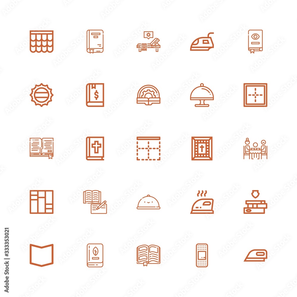 Editable 25 cover icons for web and mobile