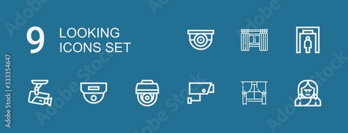 Editable 9 looking icons for web and mobile