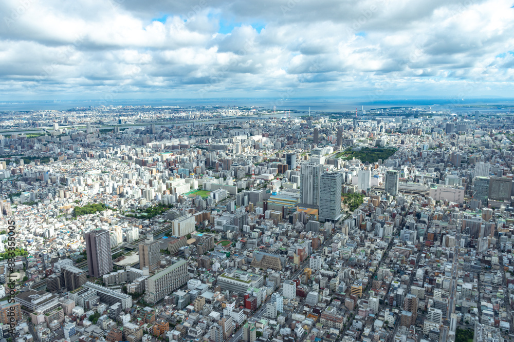 Urban Metropolitan Cityscape in Tokyo, Japan with busy skyline and dense vibrant buildings Urban Metropolitan Cityscape in Tokyo, Japan with busy skyline and dense vibrant buildings