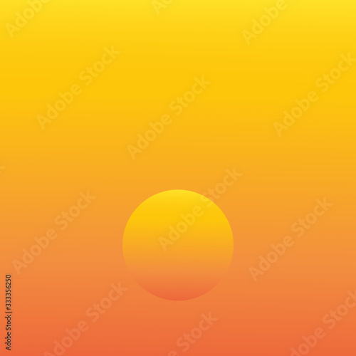 sun on a background of the sky