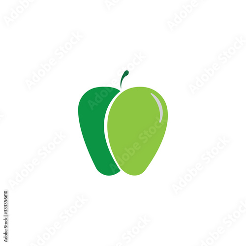 Apple illustration of colorful vector design
