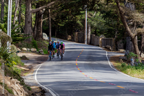 Wallpaper Mural cyclists on the road Torontodigital.ca