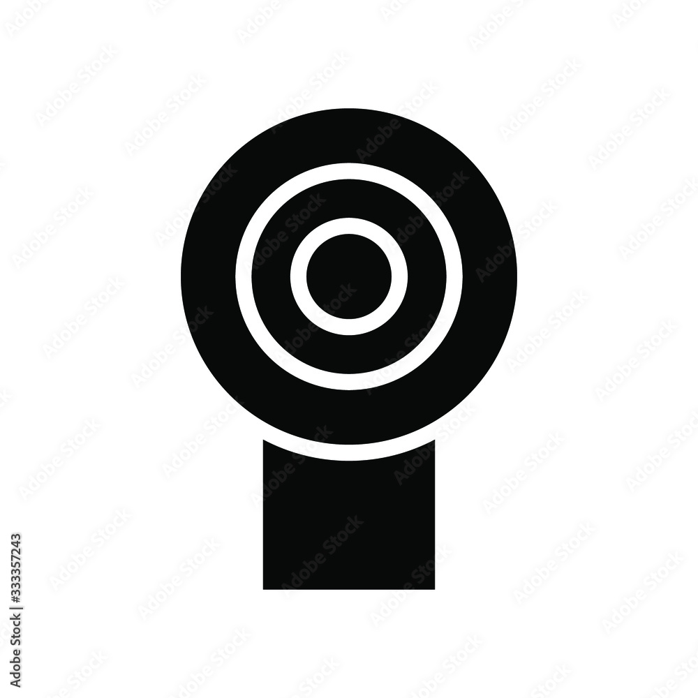 Webcam icon , cctv vector business simple design template logo emblem isolated, outline solid background white , technology camera video Webcam icon , cctv vector business simple design template logo emblem isolated, outline solid background white , technology camera video