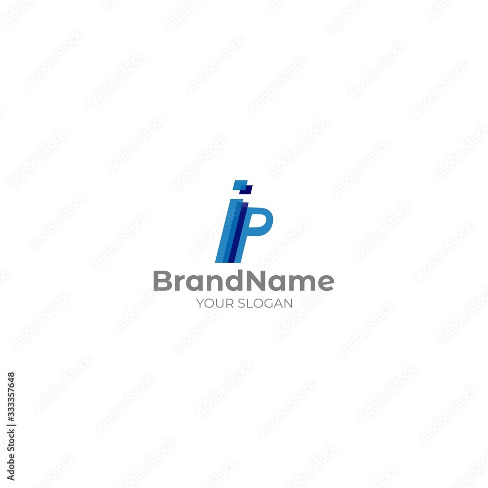 Simple IIP Logo Design Vector Simple IIP Logo Design Vector