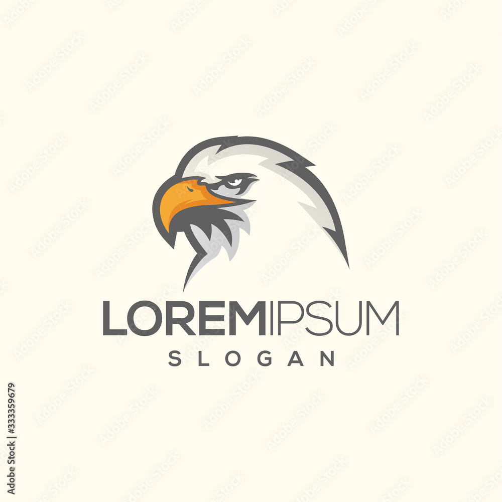 Fototapeta premium Eagle logo design vector abstract illustrator modern