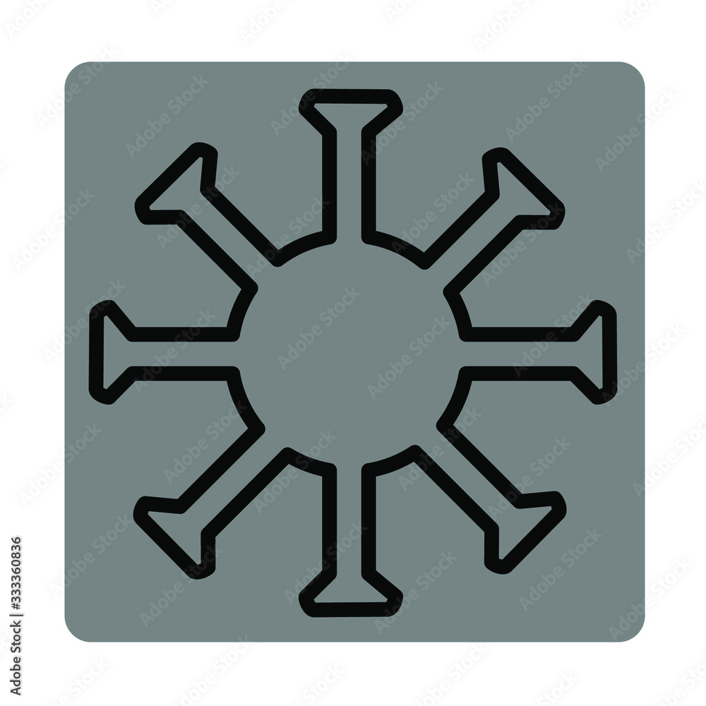 Coronavirus icon. COVID-19. Black vector icon EPS 10. Coronavirus icon. COVID-19. Black vector icon EPS 10.