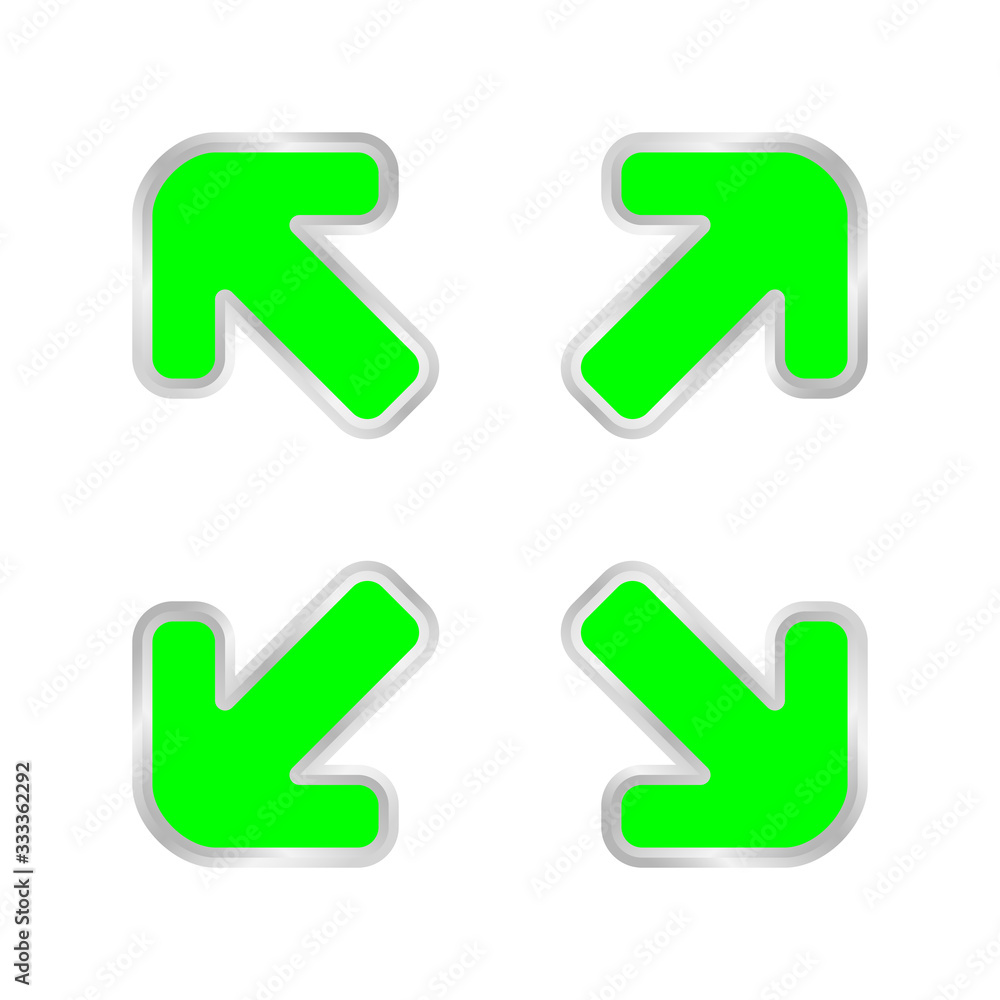 fluorescent green expand arrow isolated on white, arrows pointing out in a square shape, expand arrow icon for resizes, drag arrow for all direction app, arrows pointer cursor of mouse expanding icon fluorescent green expand arrow isolated on white, arrows pointing out in a square shape, expand arrow icon for resizes, drag arrow for all direction app, arrows pointer cursor of mouse expanding icon