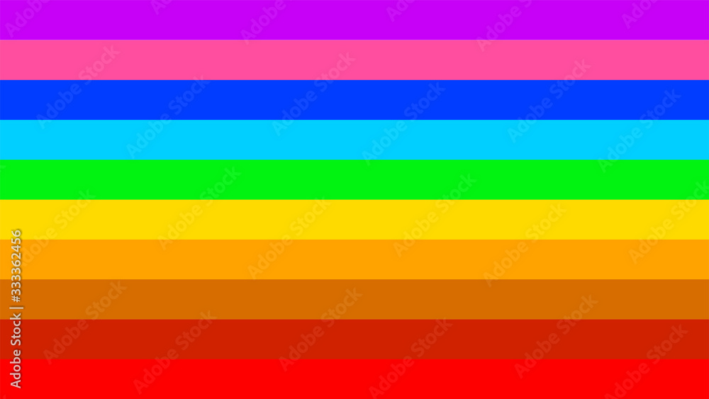 Horizontal Rainbow Stripes