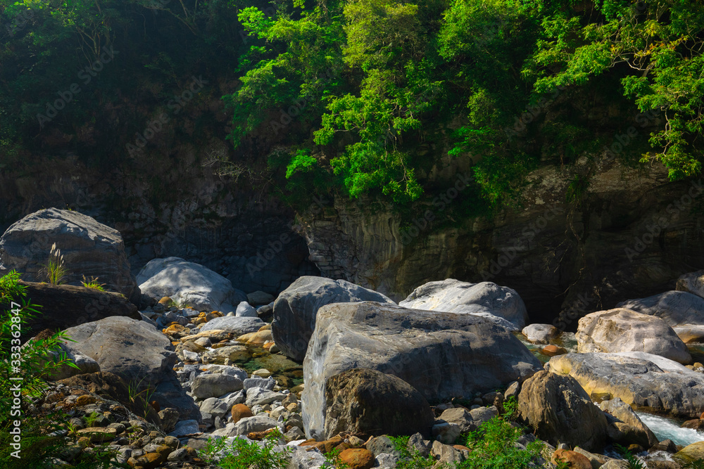 Valley Stream of Shakabang Stream, Taroko Scenic Area, Hualien, Taiwan Valley Stream of Shakabang Stream, Taroko Scenic Area, Hualien, Taiwan