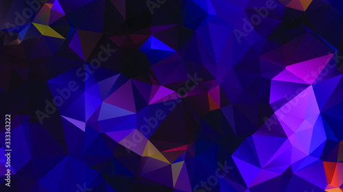 Abstract Color Polygon Background Design, Abstract Geometric Origami Style With Gradient