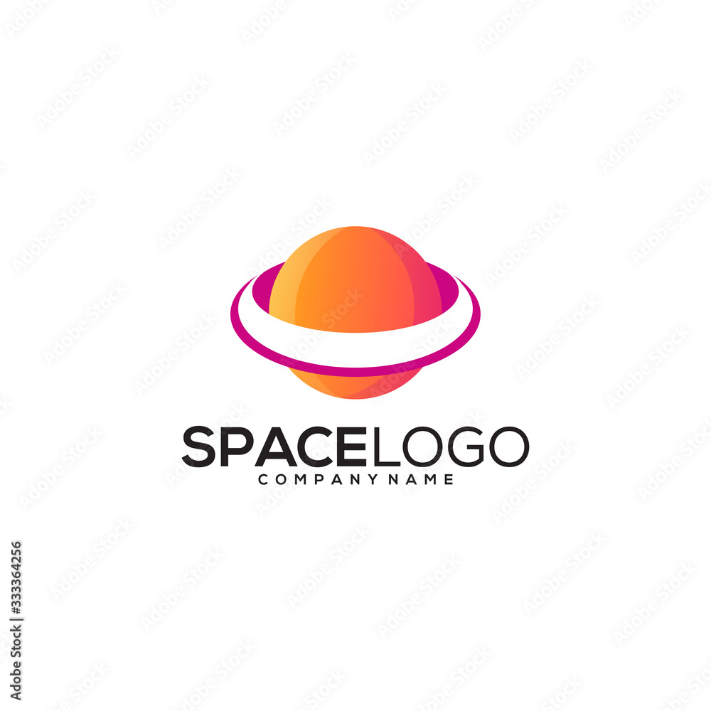space logo design vector modern space logo design vector modern